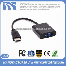 Varón de 1080P HDMI al cable video femenino del adaptador del convertidor del VGA para la PC DVD HDTV nuevo